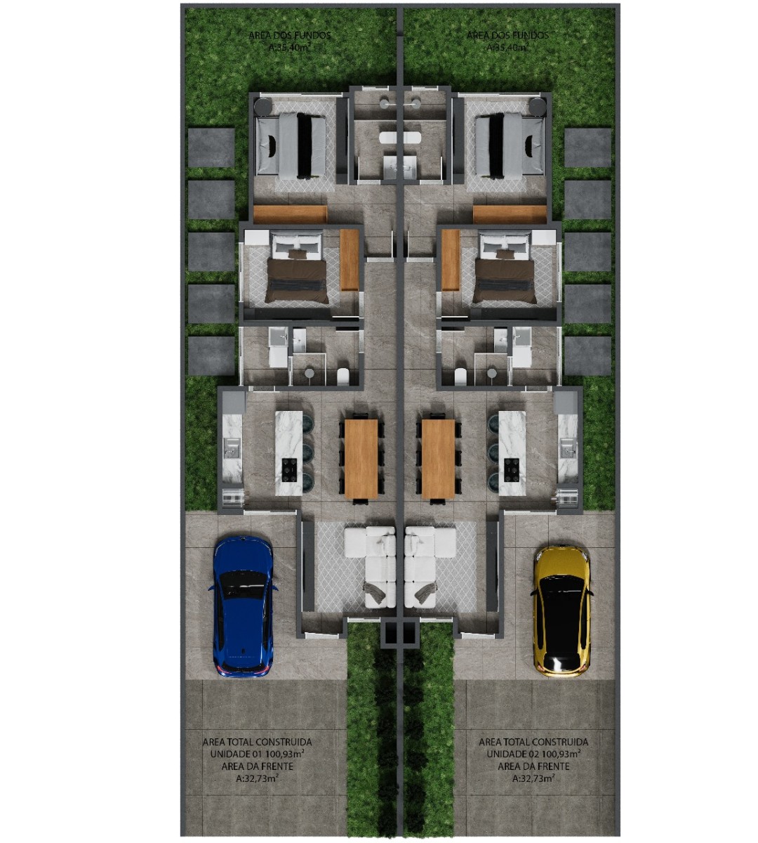 Geminado suíte mais um quarto à Venda no Centro de Schroeder - Unidade 3